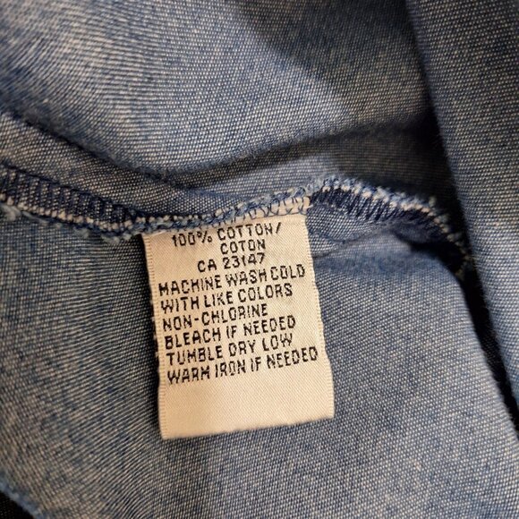 Talbots Jeans Maxi dress 100% cotton size 8 modest cottagecore - Picture 3 of 5